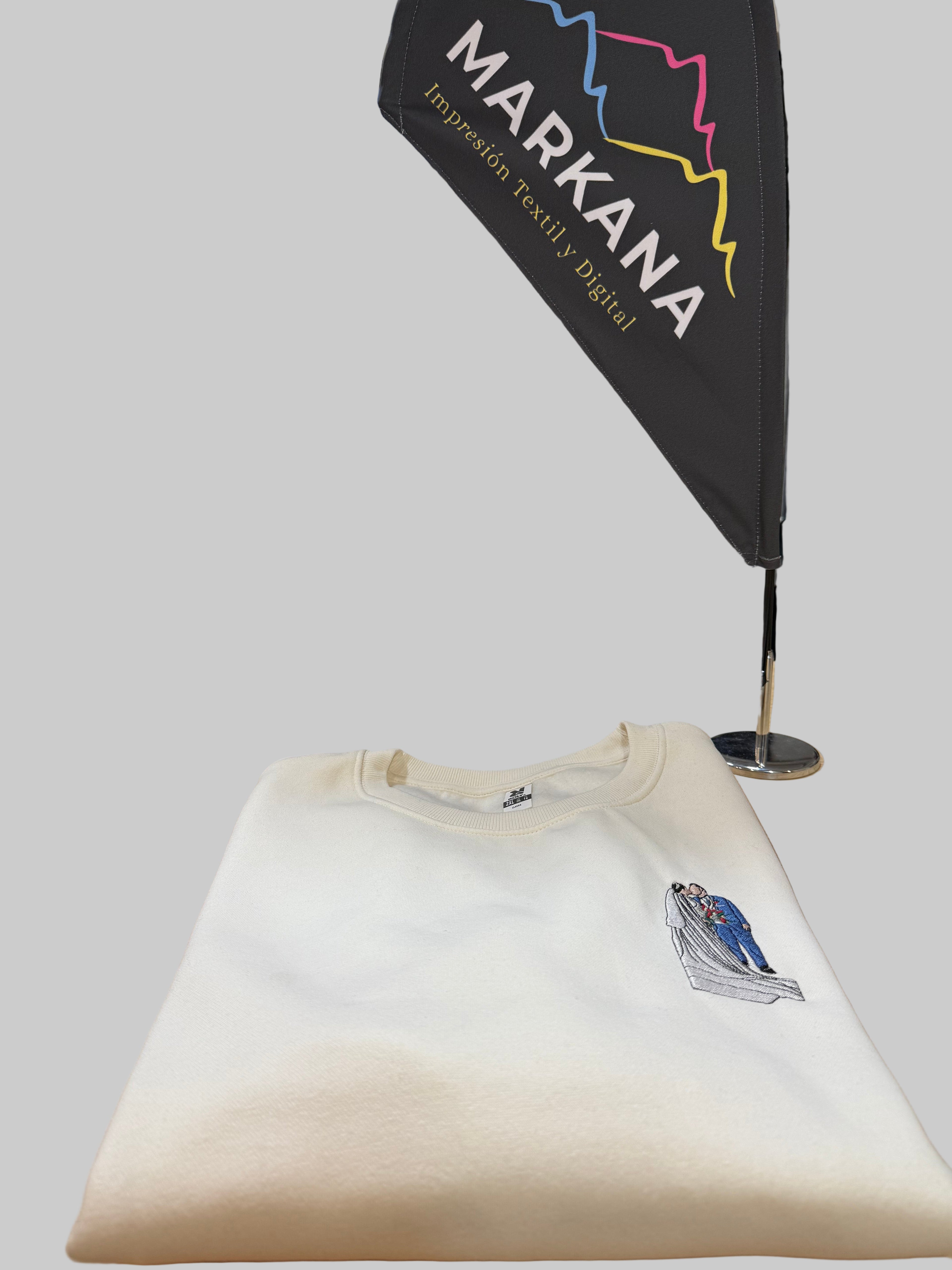 Sudadera Silueta Bordada