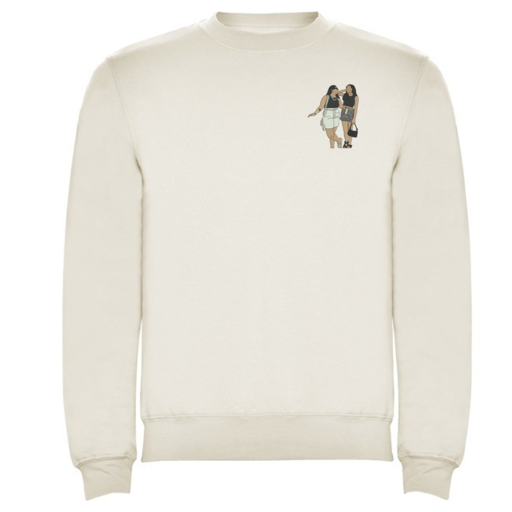 Sudadera Silueta Bordada